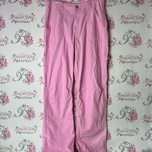 Refuge pants cargo Light Pink Trousers comfy pockets flattering bubblegum pink